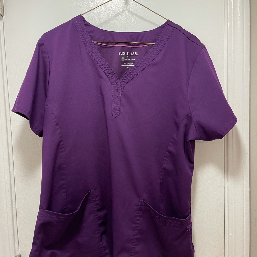 Healing Hands Purple Label Scrub Top